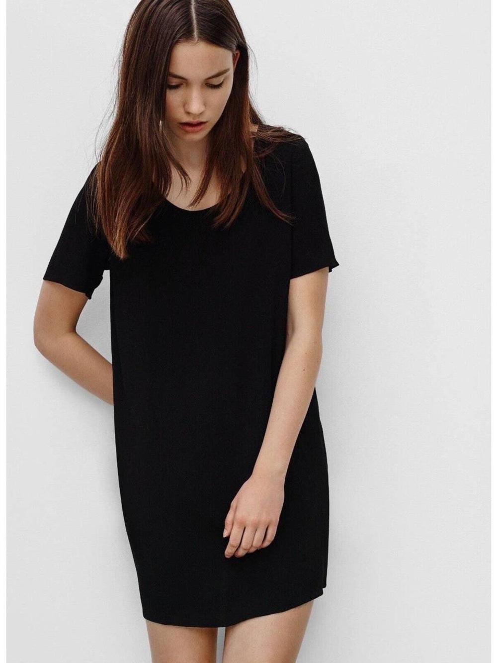 Aritzia Wilfred Free Crepe Shirt Dress